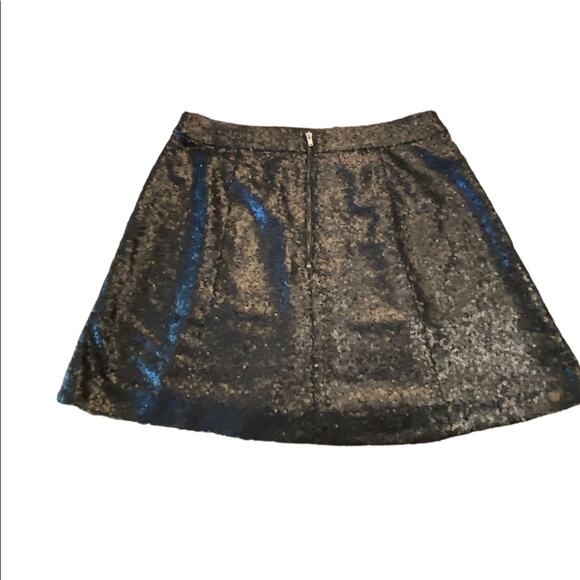 Decree Juniors Size Medium Matte Black Sequin Mini Skirt - Picture 2 of 5